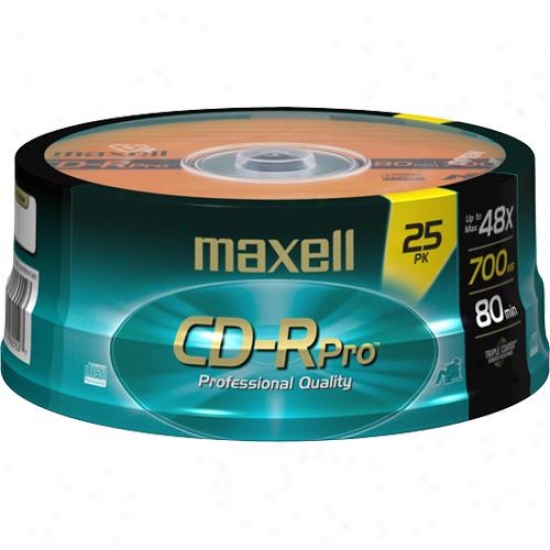 Maxell Cdr-80 Pro Recordable Cd - 25 Pack