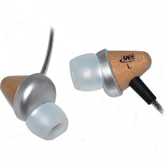 Meelectronics Cw31p Wooden Headphones W Mic