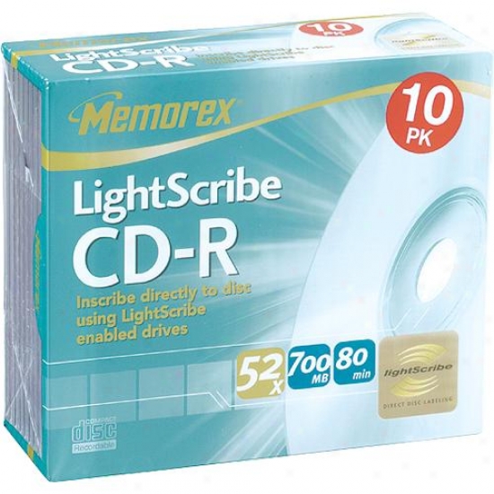 Memorex 10-pafk Of Cd-r 80 Discs