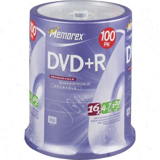 Memorex 3202-5621 100 Dvd+r Spindle Pack