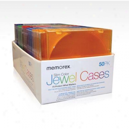 Memorex 5O Pk Jewel Cases