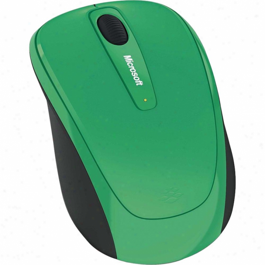 Microsoft Wireless Moible Mouse 3500 - Turf_Green - Gmf-00108