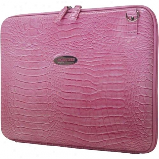 Mobile Edge Faux Croc Portfolio Pink