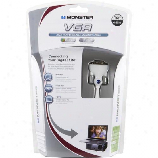 Monster Cable 122093 High Performance Vga Cable