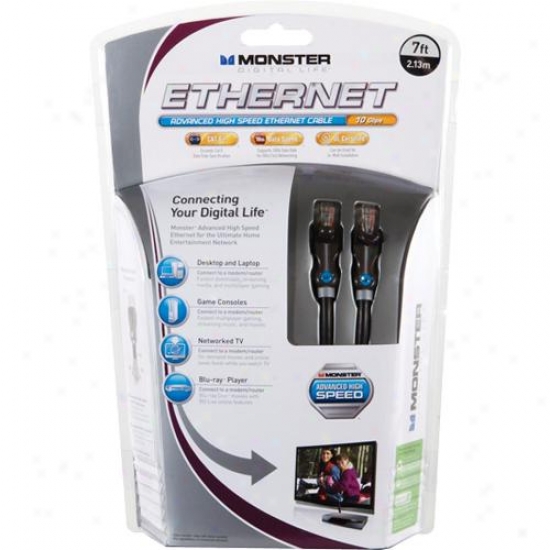 Monster Cable Open Box 122069 Advanced High Speed Ethernet Cable