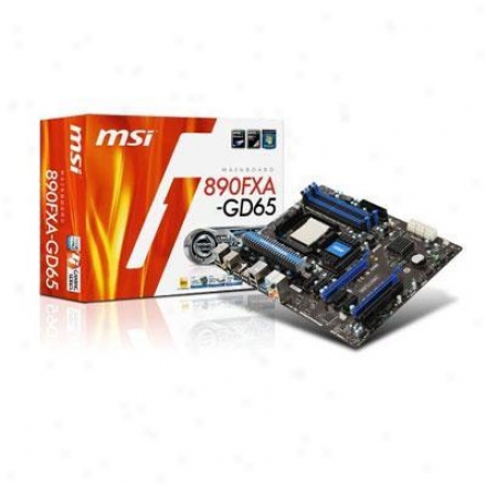 Msi Microstar 890fxa-gd65 Am3 Amd 8900fx Atx Motherboard