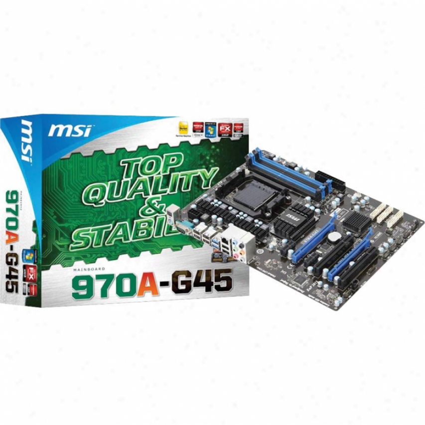 Msi Microstar 970a-g45 Am3+ Amd 970 Atx Amd Motherboard
