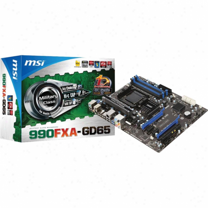 Msi Microstar 990fxa-gd65 Am3+ Amd 990fx Atx Amd Motherboard