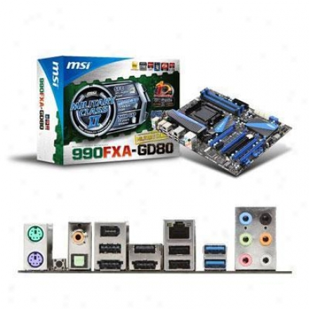 Msi Microstar 990fxa-gd80 Am3+ Amd 990fx Atx Amd Motherboard