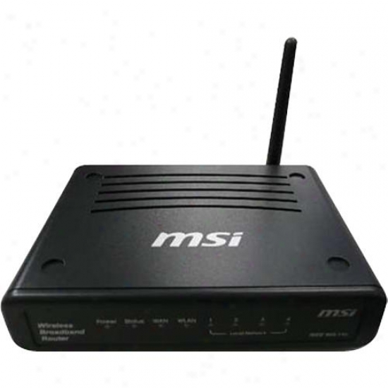 Msi Wireless-n 150 Broadband Router With 4-port 10/100 Switch