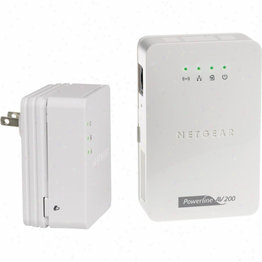 Netgear Powerline Av 200 Wireless-n Extender Kit - Xavnb2001-100nas