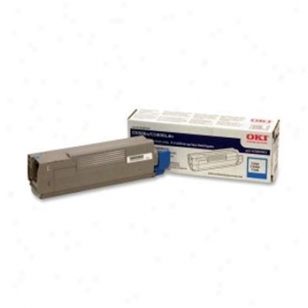 Okidata Cyan Toner Cartridge, 5k Typec