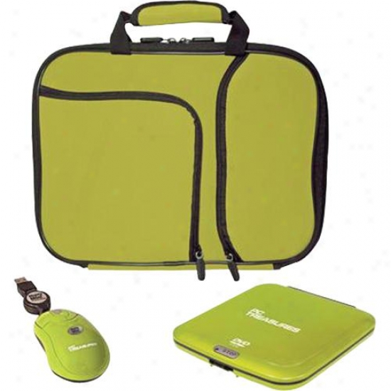 Pc Treasures 10" Netbook Necessities Kit - Green