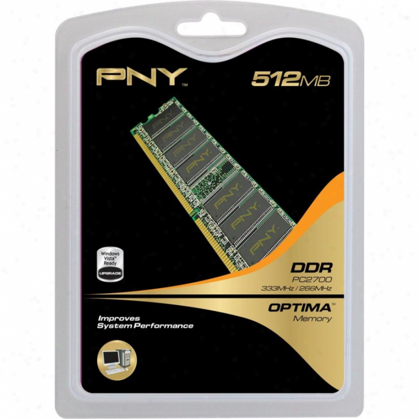 Pny Md0512sd1-333 512mb Pc2700 Ddr Memory Upgrade