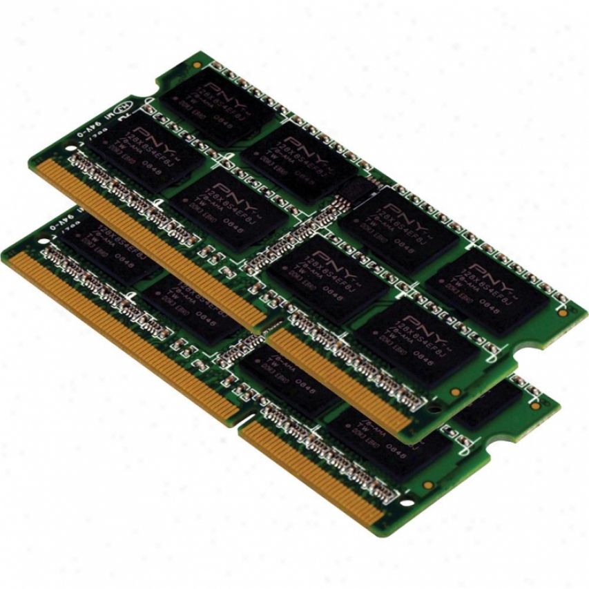 Pny Mn8192kd3-1066 8gb (2 X 4gb) Pc3-8500 1066mhz Ddr3 Sodimm Notebook Memory