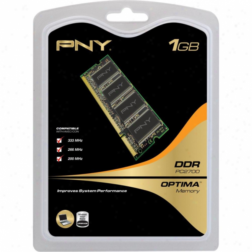 Pny N1gx430pt 1gb Pc2-4200 533mhz Ddr2 Notebook Sodimm Upgrade