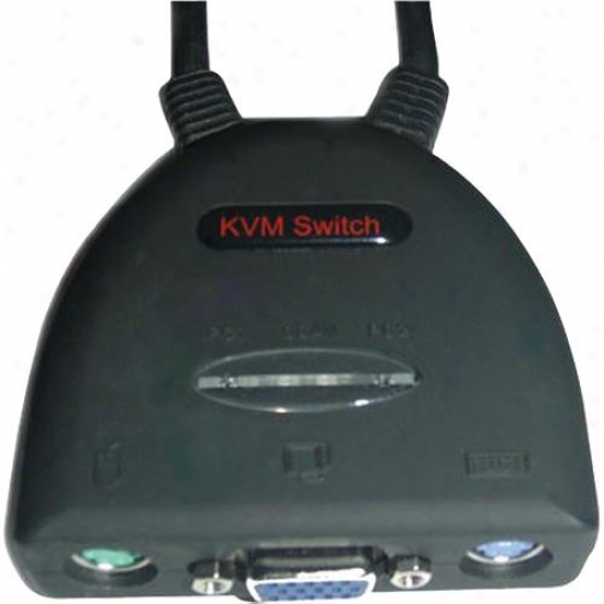 Ppa Int'l 7037 Kvm Switch 2 Port All-in-one Ps/2 Cable Switch