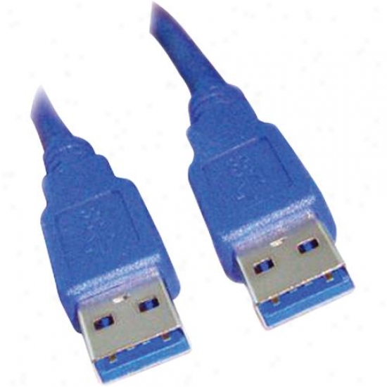 Ppa Intt'l Usb 3.0 Superspeed Cable Am To Am - Azure - 6 Feet