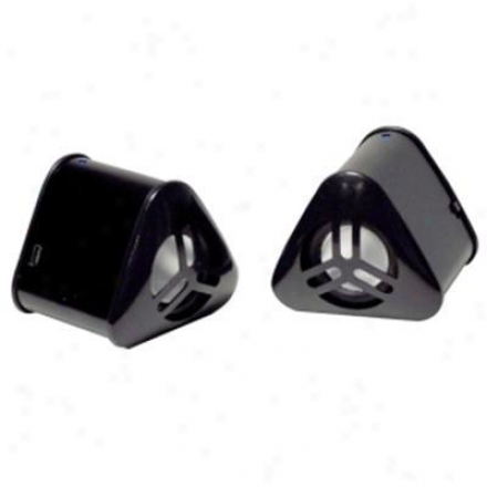 Pyle Mini Rechargeable Speakers Blk