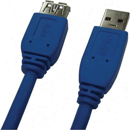 Qvs 10ft Usb 3.0 5gbps Type A Male To Female Exteneion Cable - Dismal