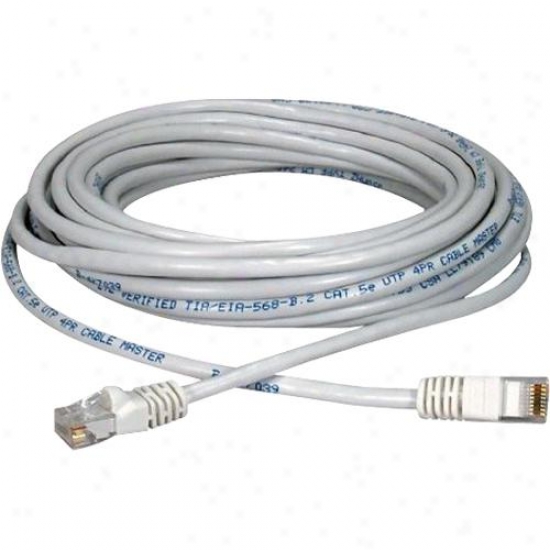 Qvs 350mhz 14 Foot Cat5e Stranded Patch Cord - White