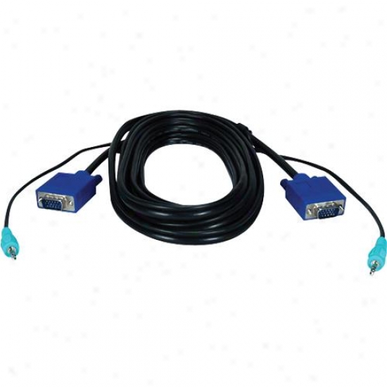 Qvs Cc388a1-06 Premium Triple Shielded Vga Hd15 & 3.5mm Stereo Male Cable