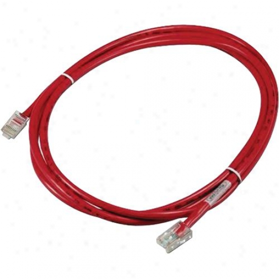 Qvs Cc712ex-03 14 Foot Category 5 Patch Cable - Red