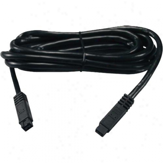 Qvs Ieee1394b Firewire800/i.link Bilingual 9pin To 9pin Cable - 10ft - Black