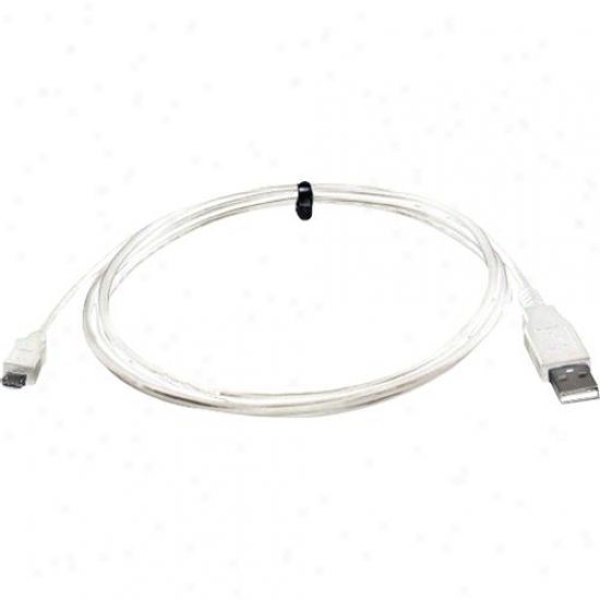 Qvs Usb To Micro Usb Cable - White - 3.3 Feet