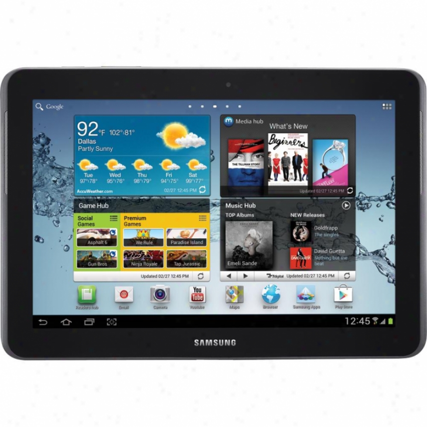 Samsung Galaxy Tab 2 Wifi 16gb 10.1" Touchscreen Android Tablet- Titanium Silver