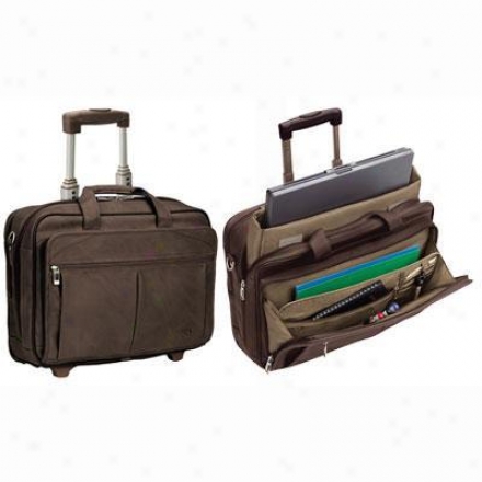 Solo Checkfast Rolling 15.6" Lqptop Case - Expresso D529-3