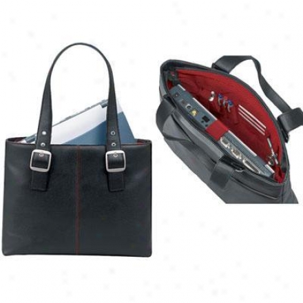 Solo Laptop Tote-black/red K709-4/17