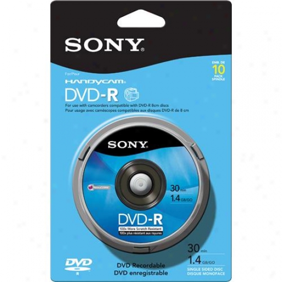 Sony 10dmr30rs1p 8cm Dvd-r 10-pack Spindle