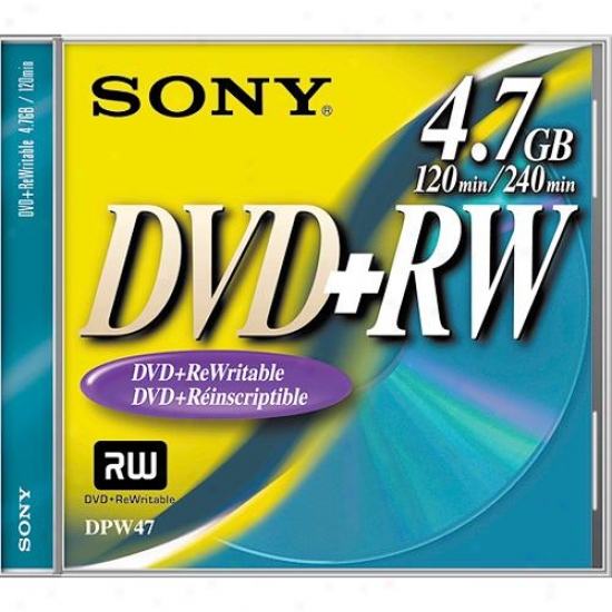 Sony 10dpw47l1/t 10 Pack Of 4.7gb Dvd+rw Discs