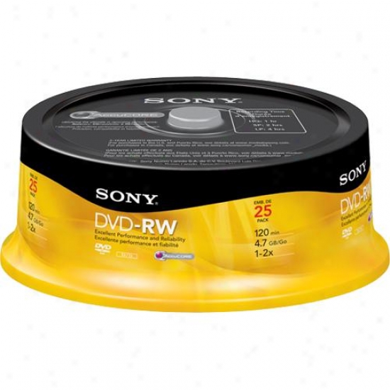 Sony 25dmw47rs2 Rewritable Dvd-rw Discs