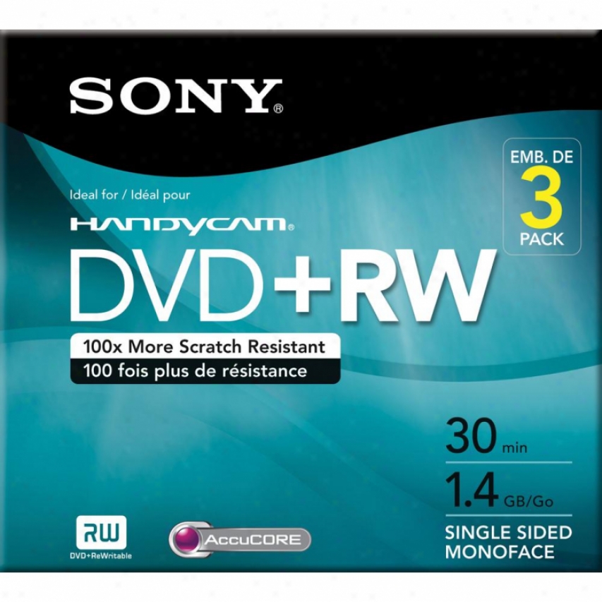 Sony 3dpw30rs2hc 8cm Dvd+rw - 3 Pack