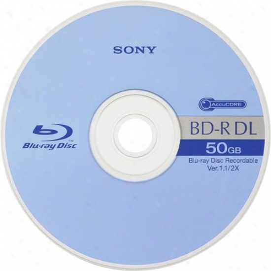 Sony Bnr-50ahe Blu-ray 50gb Bd-r Dual Layer Recordable Disc