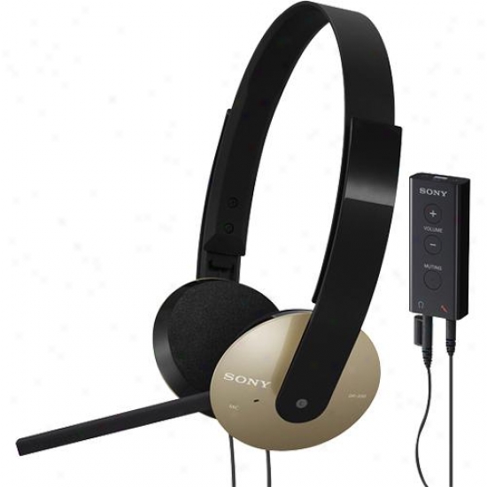 Sony Dr-350usb Pc Headset Headphones