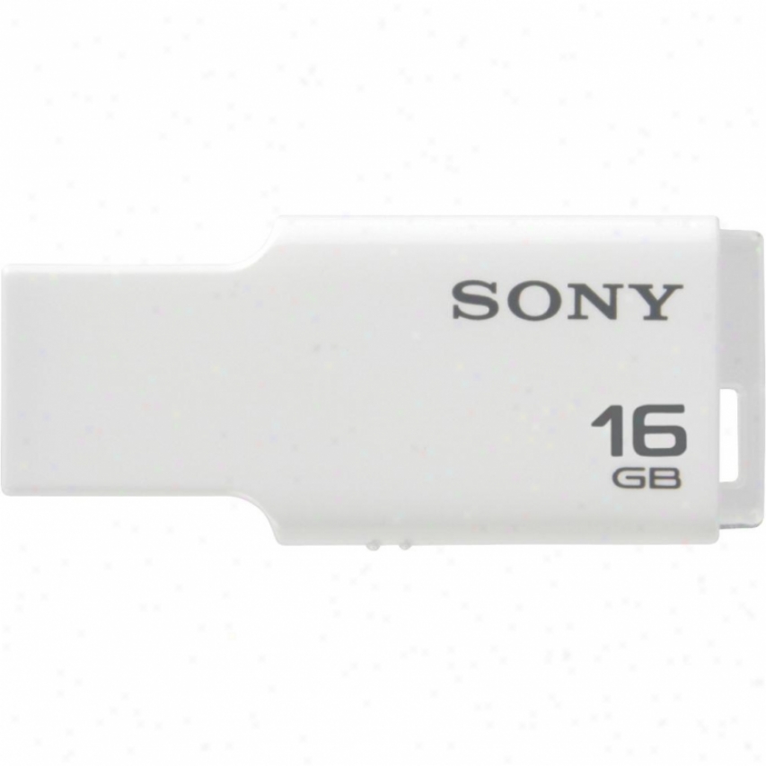 Sony Usm16gm/w 16gb Mini Series Micro Vault - White