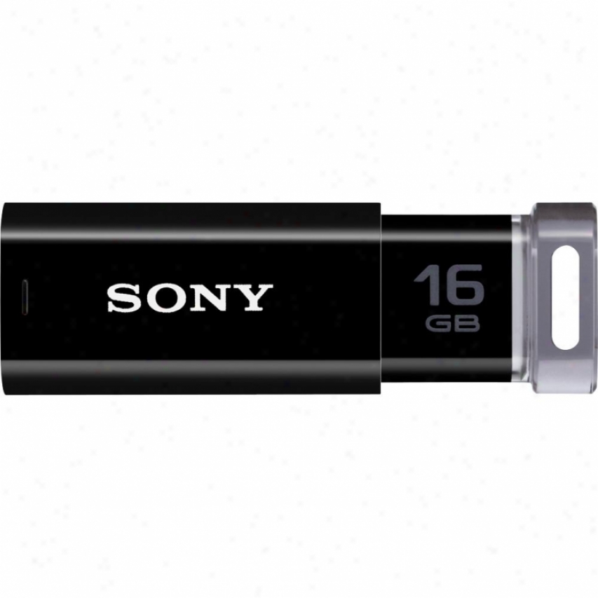 Sony Usm16gp/b 16gb P-series Click Micro Vault - Black