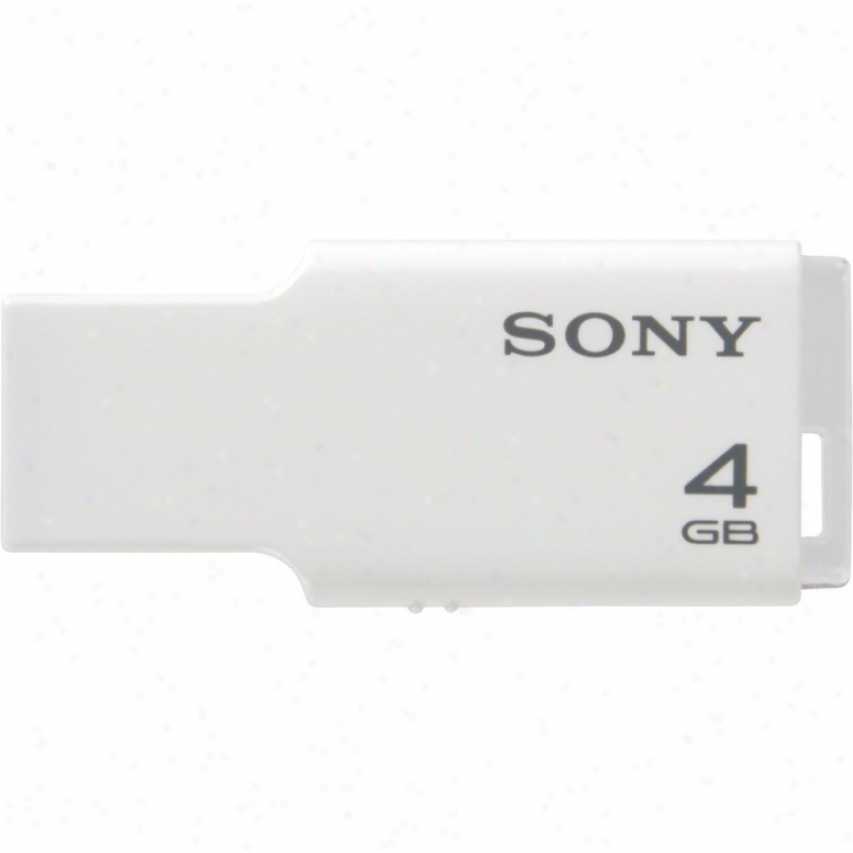 Sony Usm4gm/w 4gb Mini Series Micro Vault - White