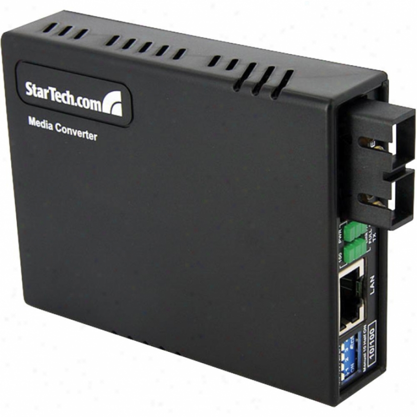 Startech 10/100 Fiber To Ethernet Media Converter Multi Mode Sc 2km