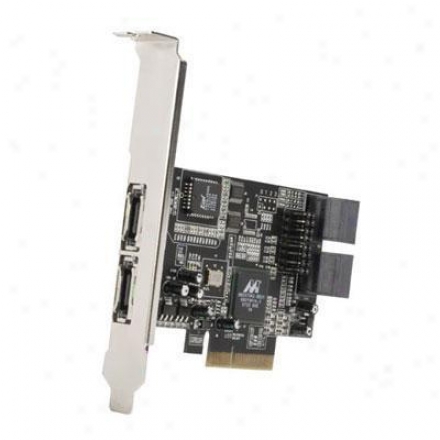 Startech 2 Port Esata + 4 oPrt Sata Ii Pcie X4 Sata Clntroller Adapter Card