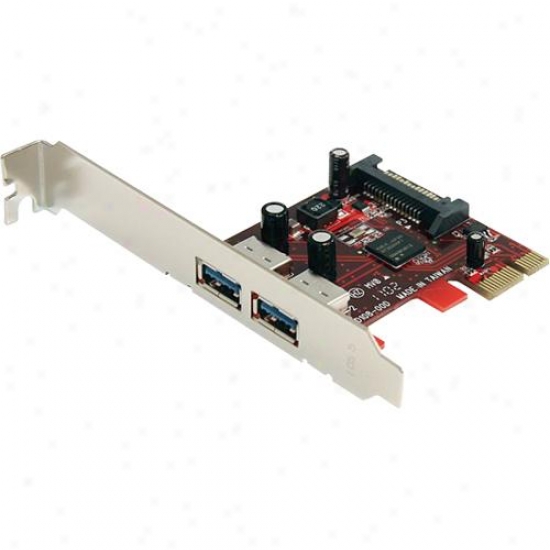 Startech 2-port Superspeed Usb 3.0 Pci Express Card W/ Sata Power