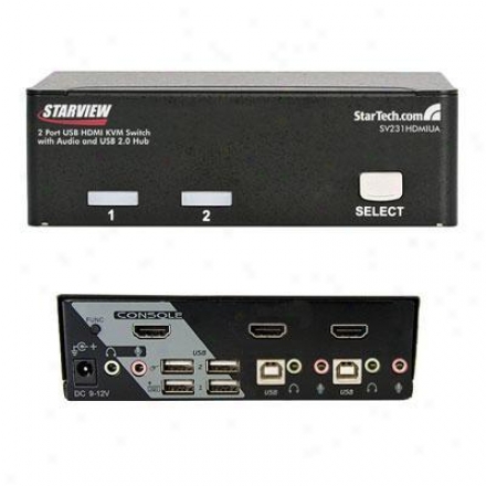 Startech 2-port Usb Hdmi Kvm Switch