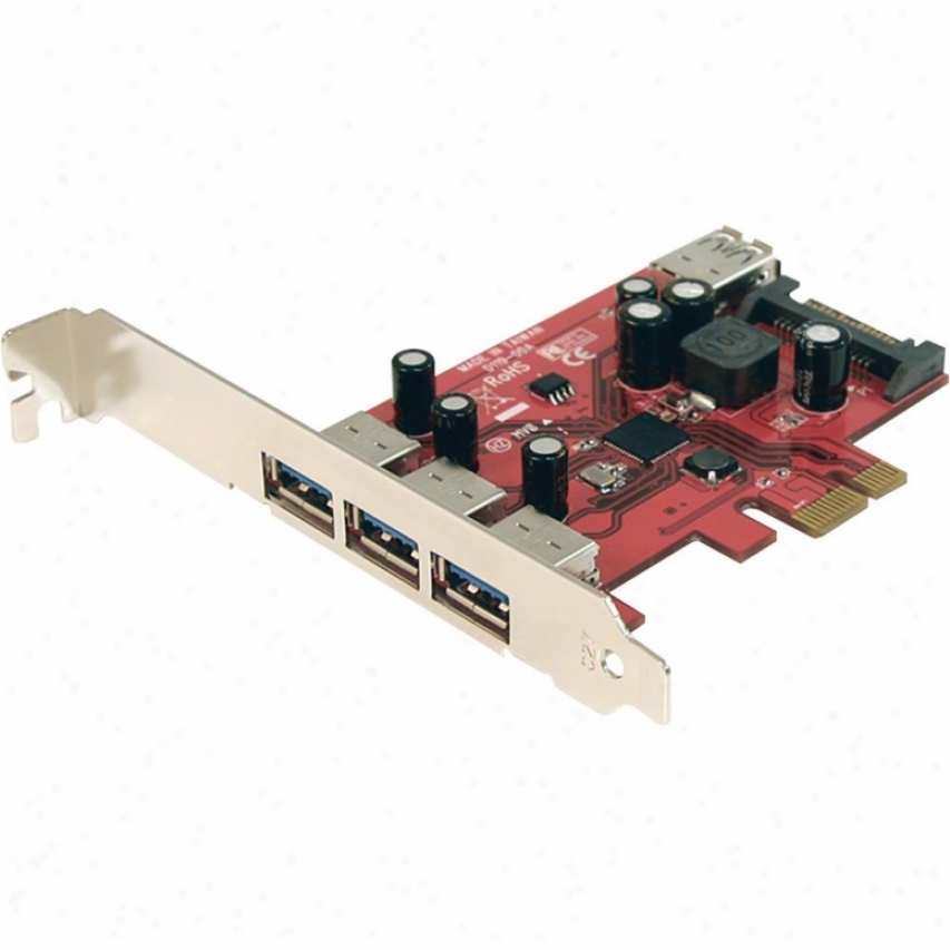 Startech 4 Port Superspeed Usb 3.0 Pci Express Card With Sata Power