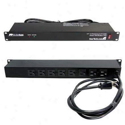 Startech 8 Outlet 15a Rackmount Power