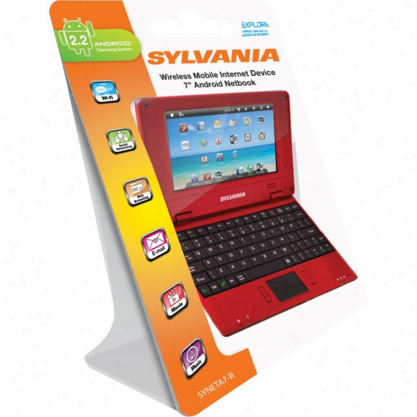 Sylvania 7" Lcd Android Tablet With Foldable Keyboard - Syneta7