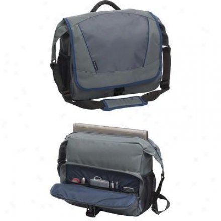 Targus 15.6" Laptop Incognito Messenger - Gray/blue Tsm07003us