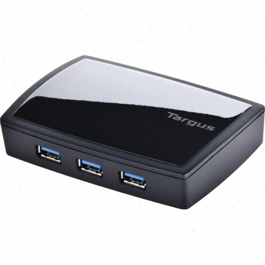 Targus 7port Usb 3.0 Combo Hub - Black - Ach120usz